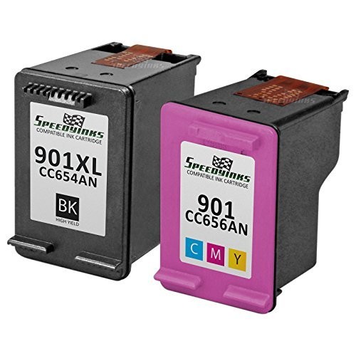 Reman replacement for HP 901XL CC654AN & HP 901 CC656AN (1 XL Black 1 Color)