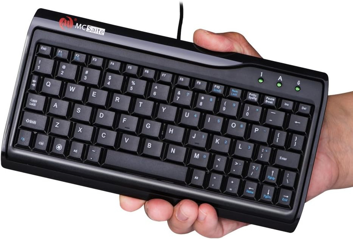 Super Mini Wired Keyboard, Mcsaite Full Size 78 Keys Keypad Small Portable Fit
