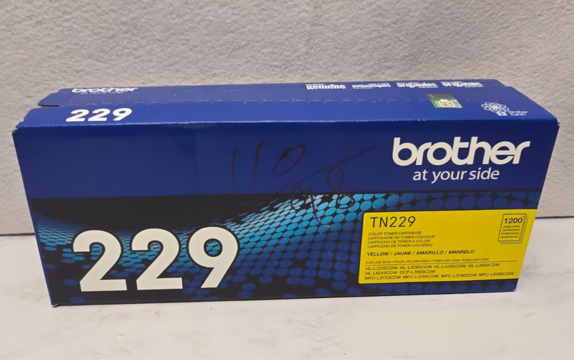 Brother TN229Y Yellow Standard Yield Toner Cartridge  Sealed