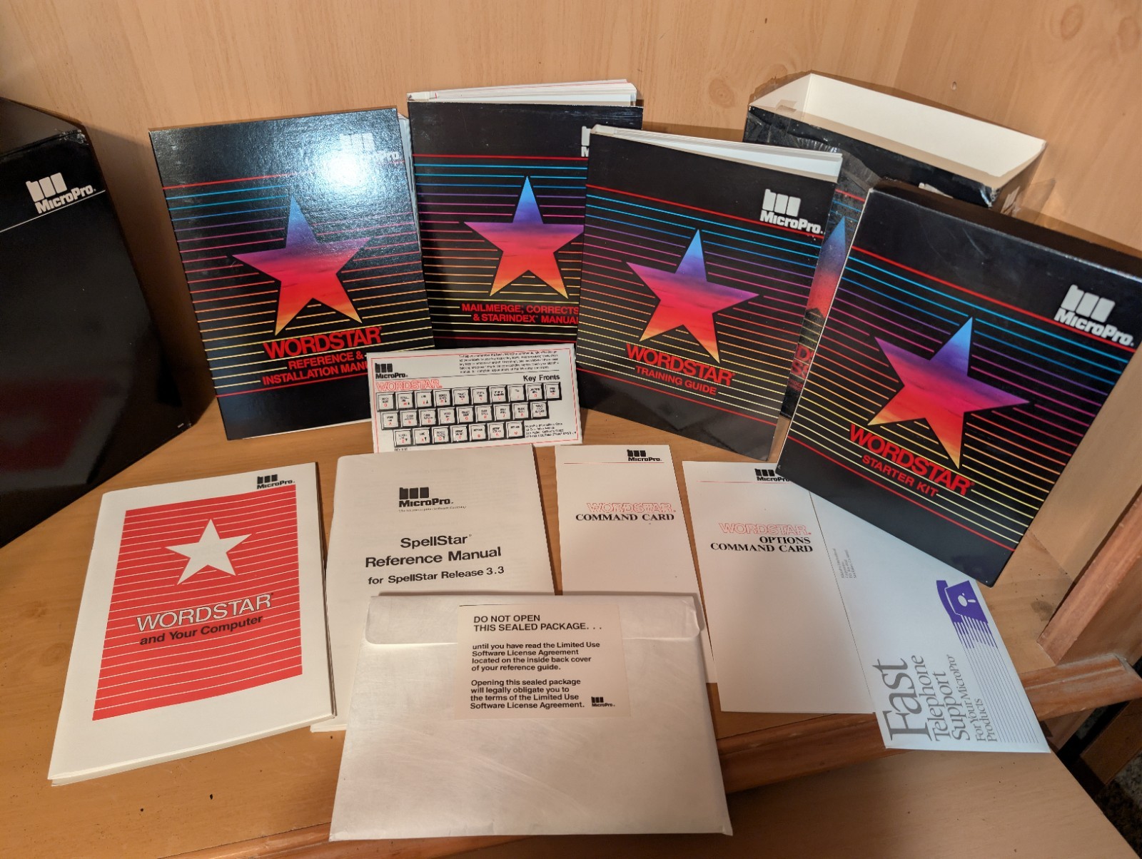Vtg MicroPro WordStar Starter Kit Release 3.3 Big Box Floppy Disk Pack Is Sealed