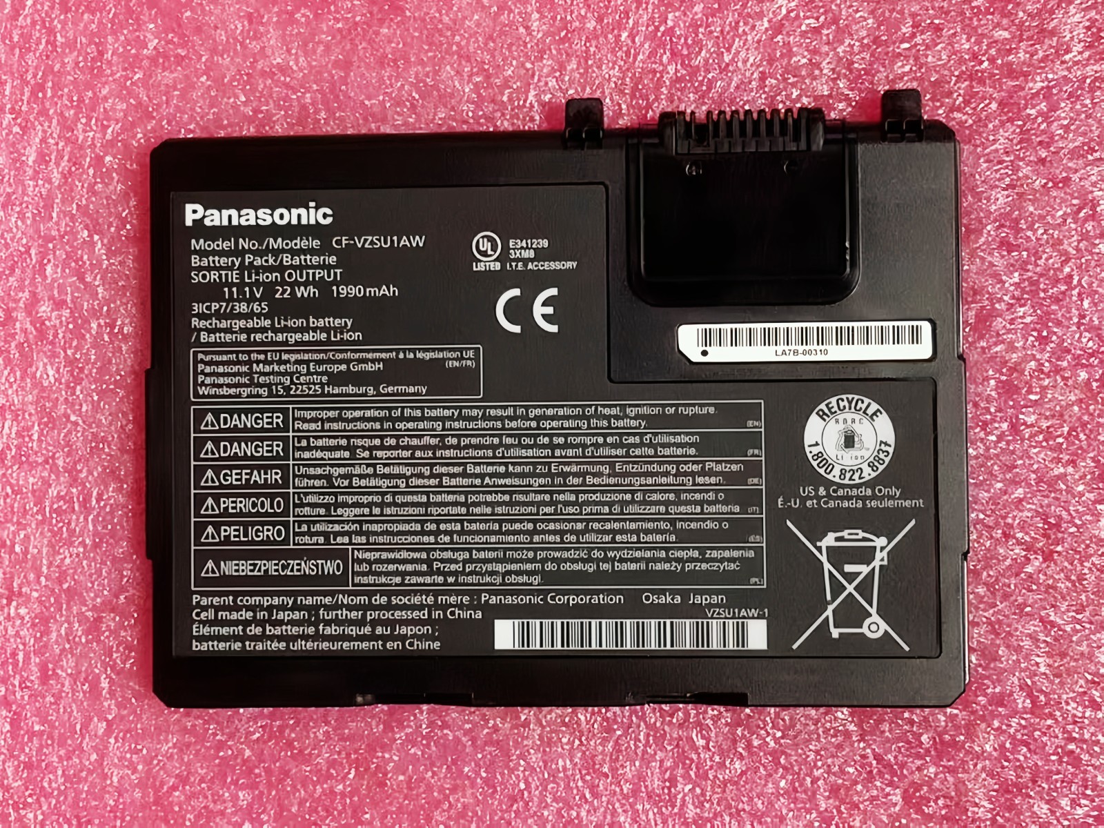 Genuine CF-VZSU1BW CF-VZSU1AW Battery for Panasonic Toughbook Cf-33 CF-33MK1 OEM