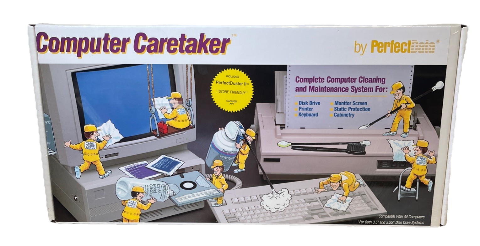 NOS Computer Caretaker Cleaning Maintenance Kit For Vintage Models 1990s