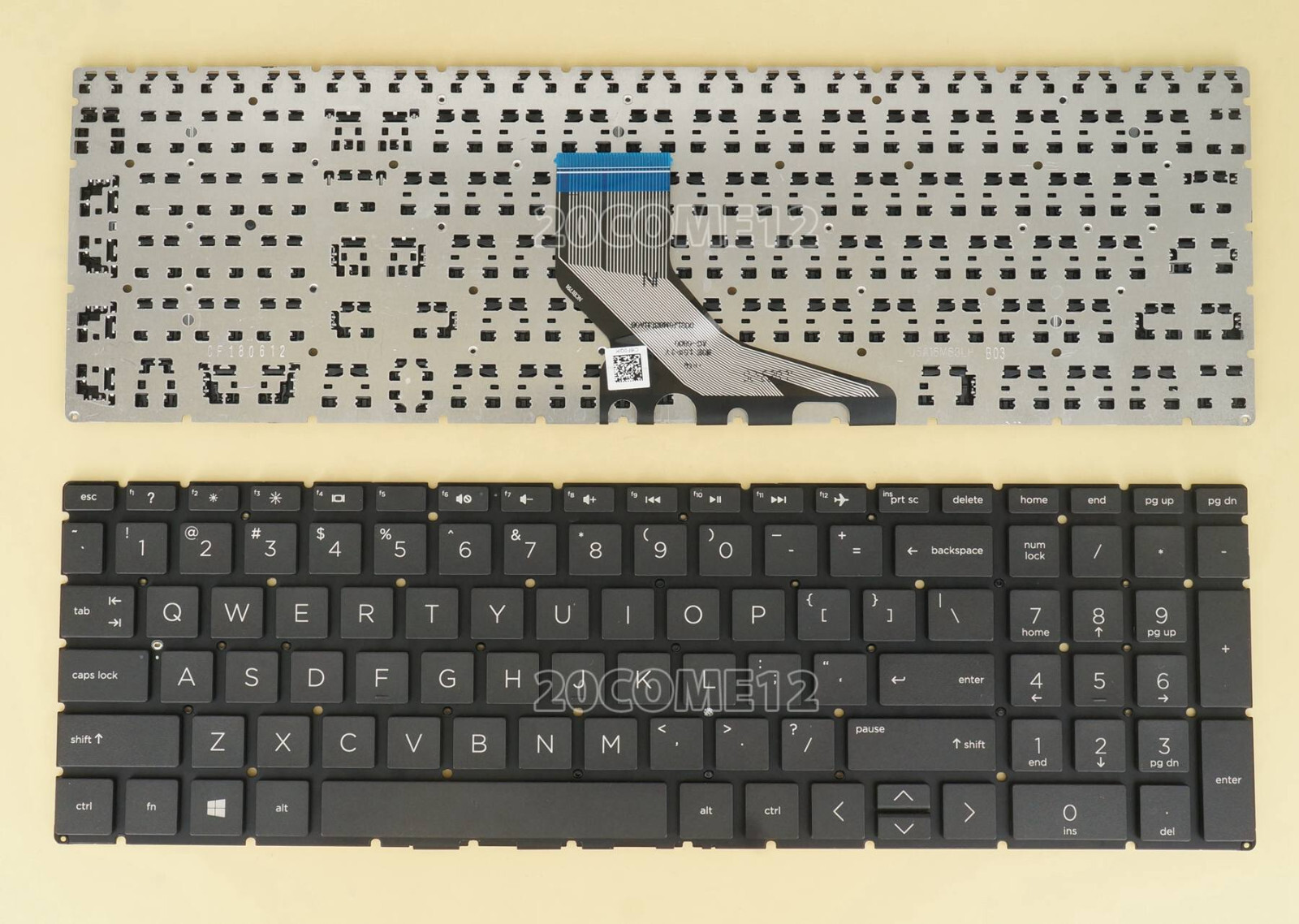 New For HP home 17-by 17-by3000 Series Keyboard US no frame black