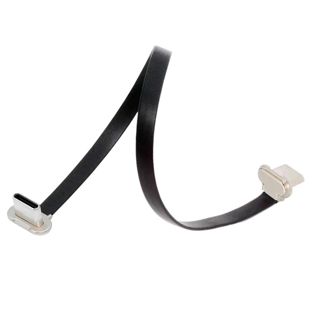 USB 2.0 Type C Dual 90 Degree Angled PD 65W Fast Charge Data Cable 5.91 Inch