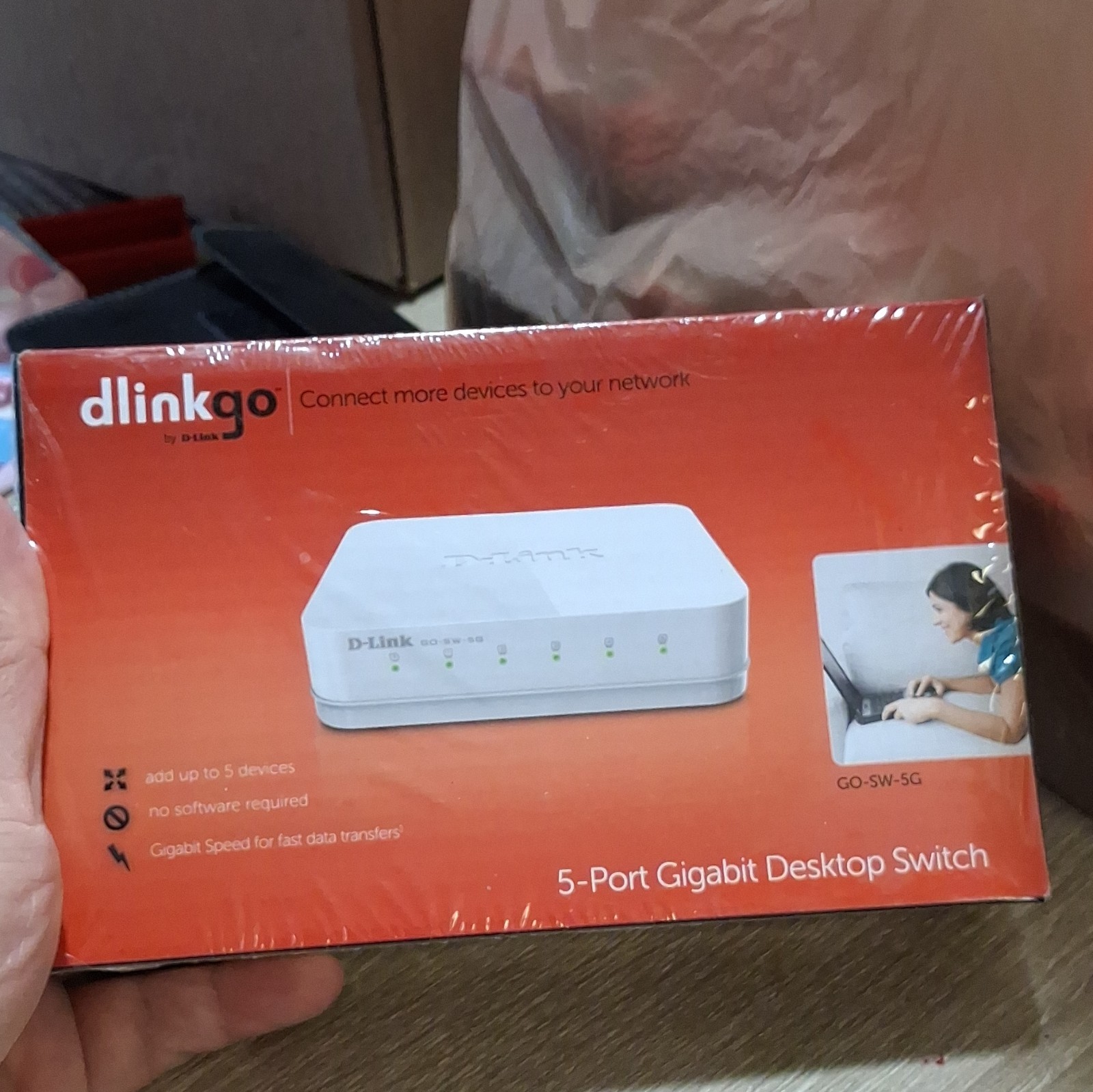 New D-Link 8 Port Gigabit Desktop Switch Dlinkgo GO-SW-8G SEALED