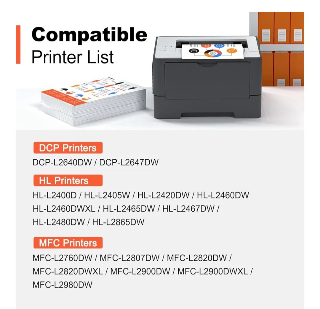 V4ink Compatible TN830XL Toner Cartridge Ink for Brother  Printer (2 Black)