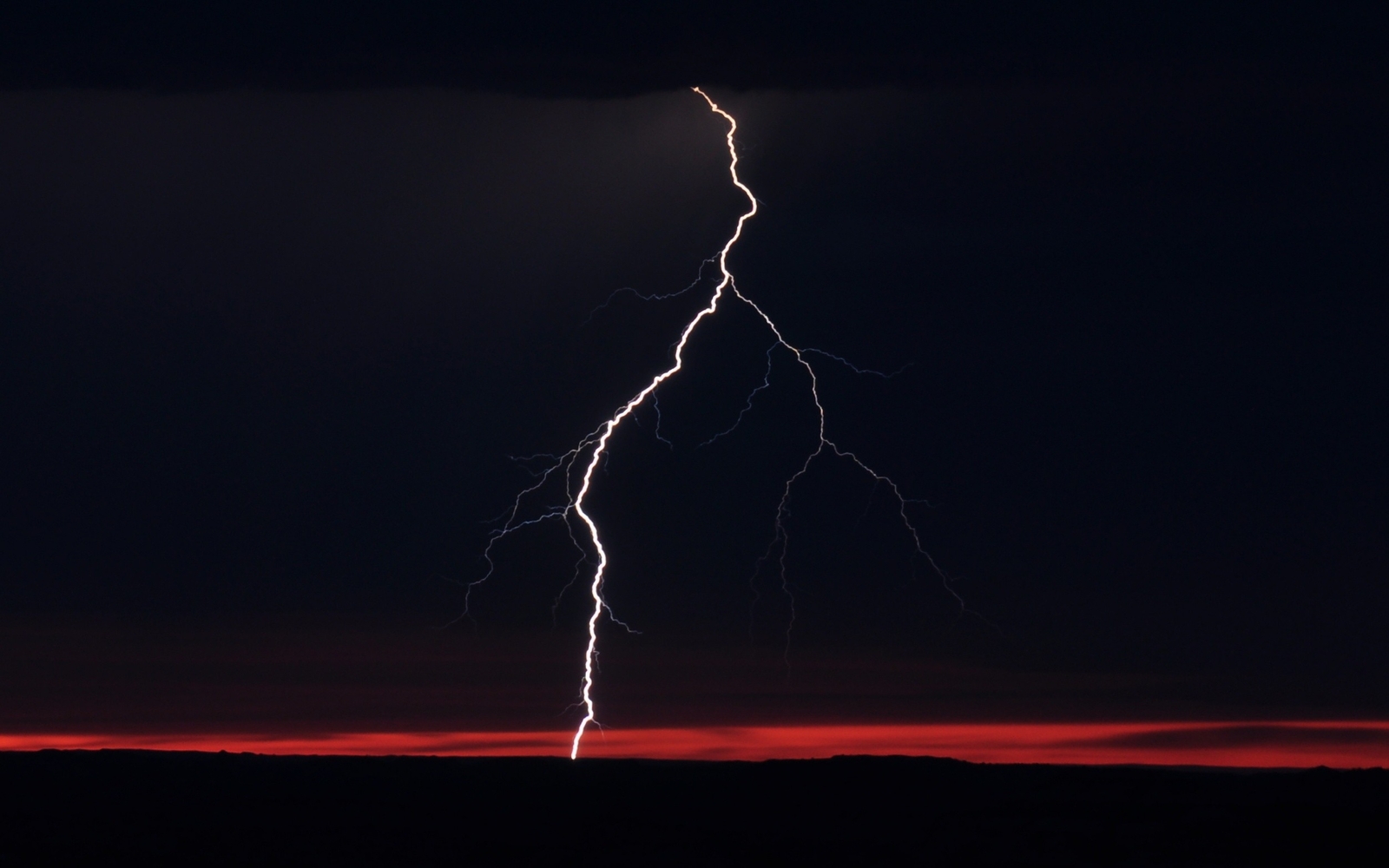 Landscape photography nature lightning night clouds sky Custom Gaming Mat Desk