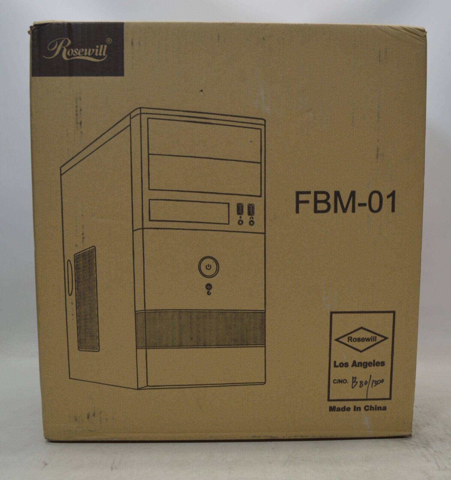 Rosewill FBM-01 Steel Mini Tower Computer Case - Black *New Unused*