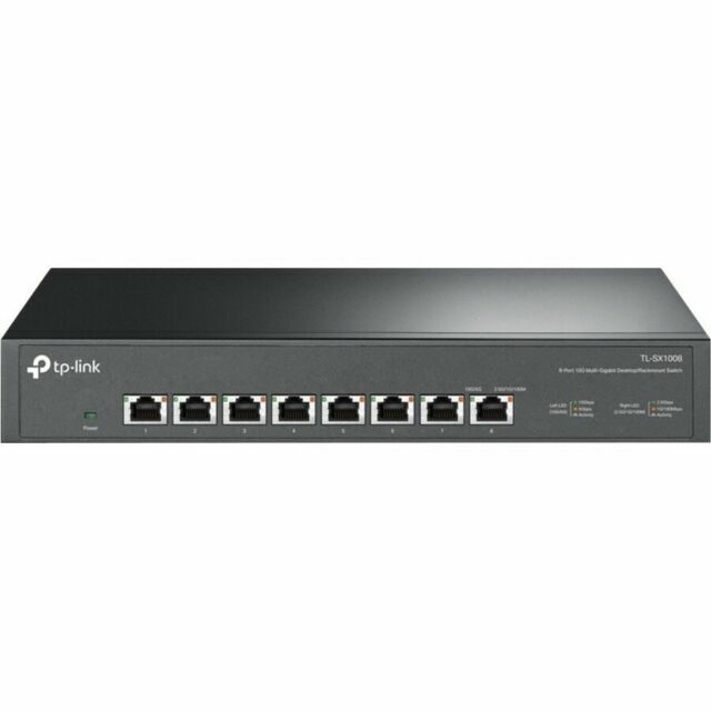 TP-Link TL-SX1008 8 Port 10G/Multi-Gig Unmanaged Ethernet Switch