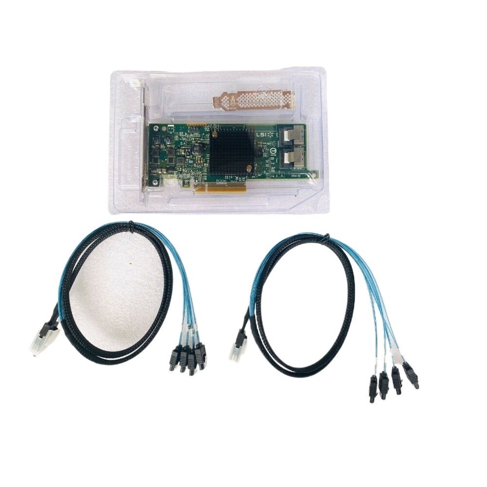 LSI 9207-8i 6Gbs SAS HBA IT Mode For ZFS FreeNAS unRAID 2*SFF-8087 TO 4*SATA US