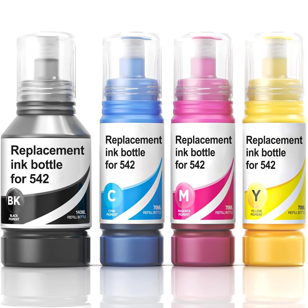 Pigment Ink Compatible with Epson Ink Refill Bottles Replacement for Epson 542