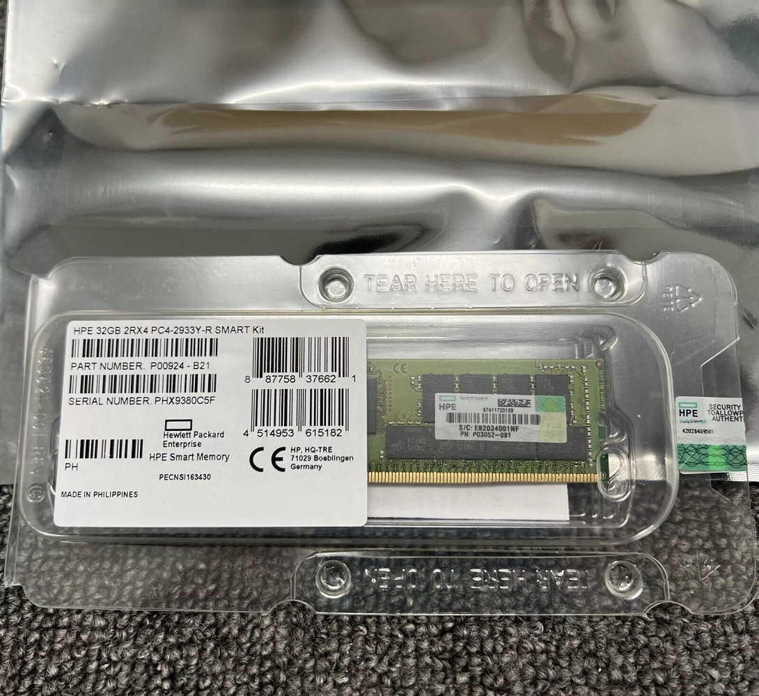NEW HPE P00924-B21 P03052-091 2RX4 32GB DDR4 PC4-2933Y RDIMM Server RAM Memory