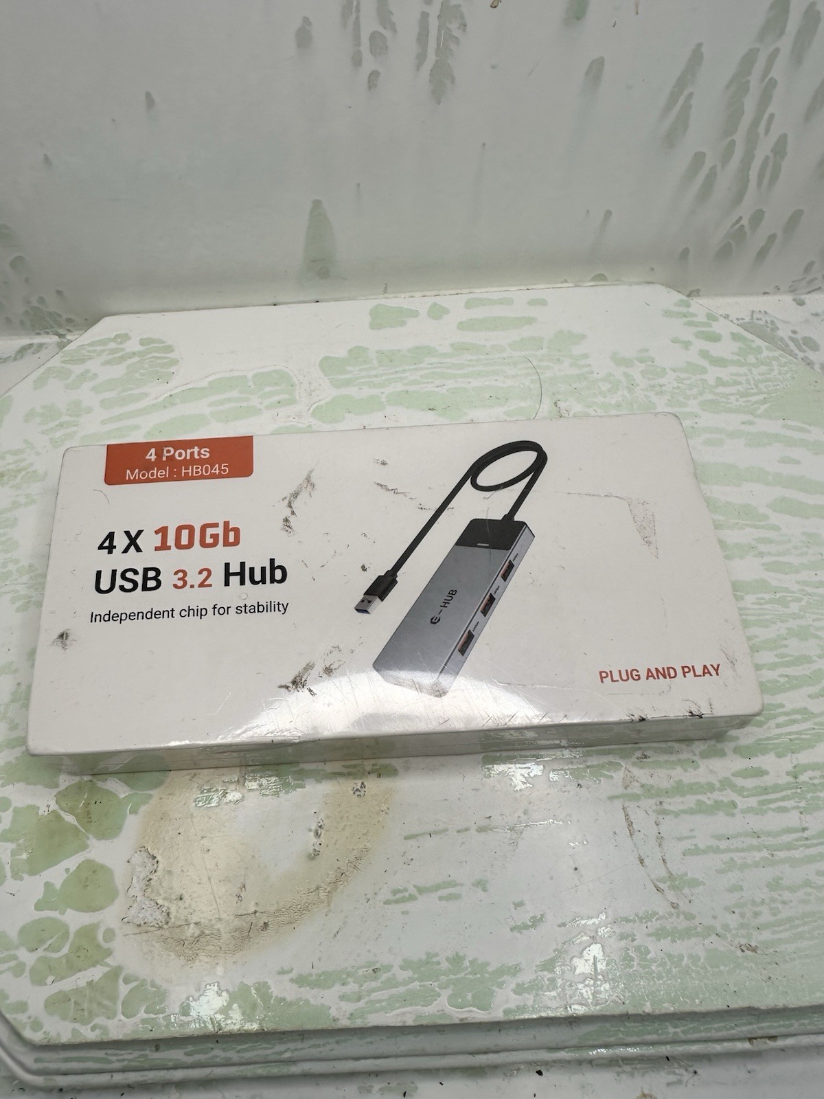 4 X 10GB USB 3.2 Hub 4 Ports HB045 Plug & Play New