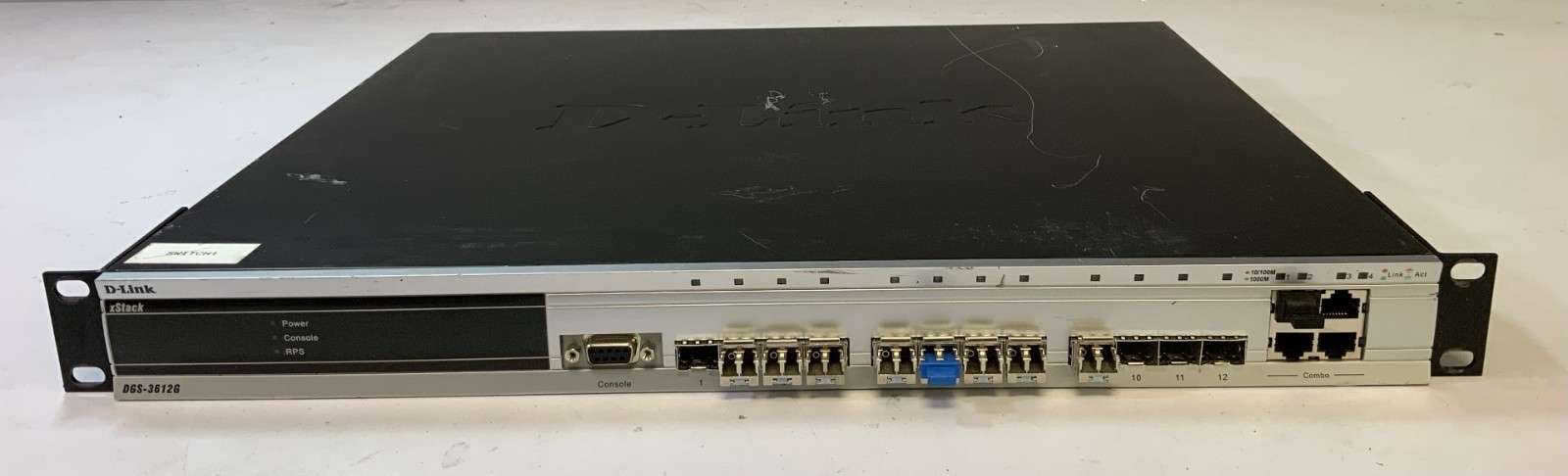 D-Link DGS-3612G xStack 12-Port SFP Layer 3+ Gigabit Network Switch, Black "X2B"