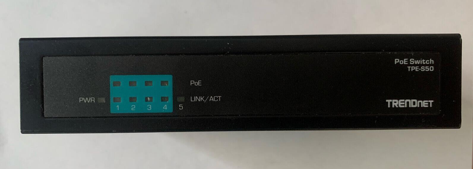 TRENDnet TPE-S50 / A  5-Port 10/100 Mbps PoE Switch