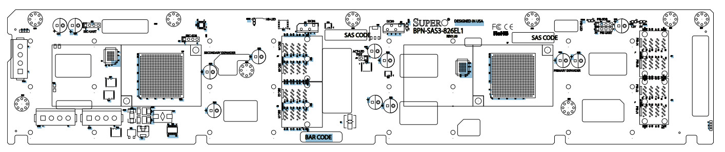Supermicro BPN-SAS3-826EL1 12xSATA/SAS3 backplane, SAS expander (180 EUR 0% VAT)