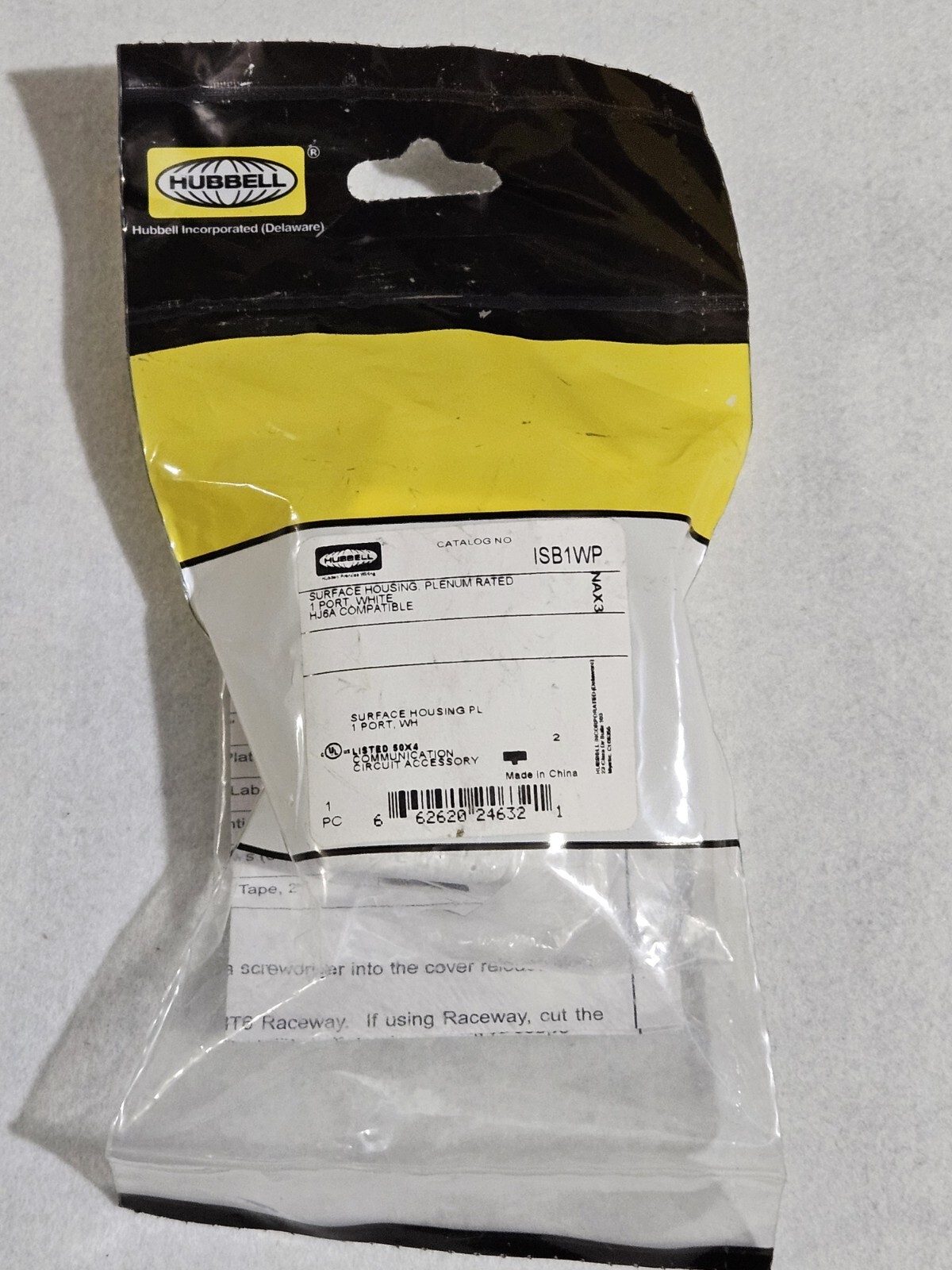 Lot Of (41) Brand New Hubbell Surface Mount, 1 Port White Plenum Rated ISB1WP