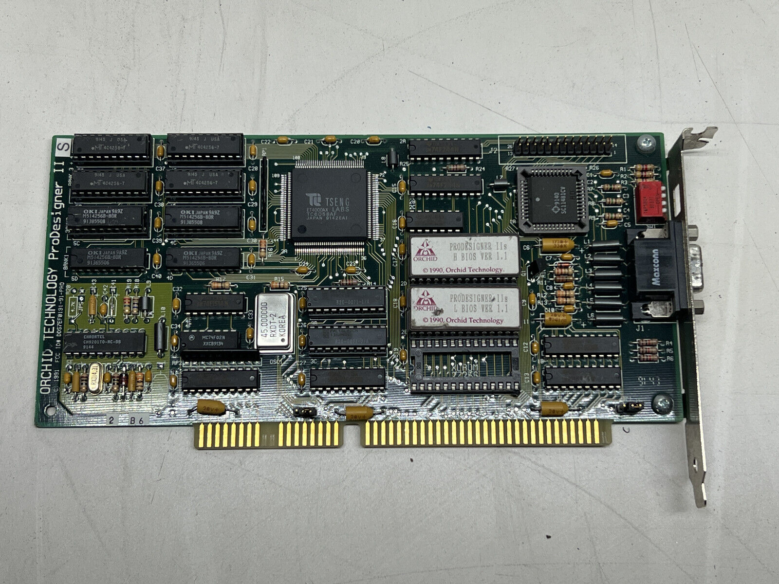 Vintage Orchid Technology ProDesigner II - ISA VGA Video Graphics Card