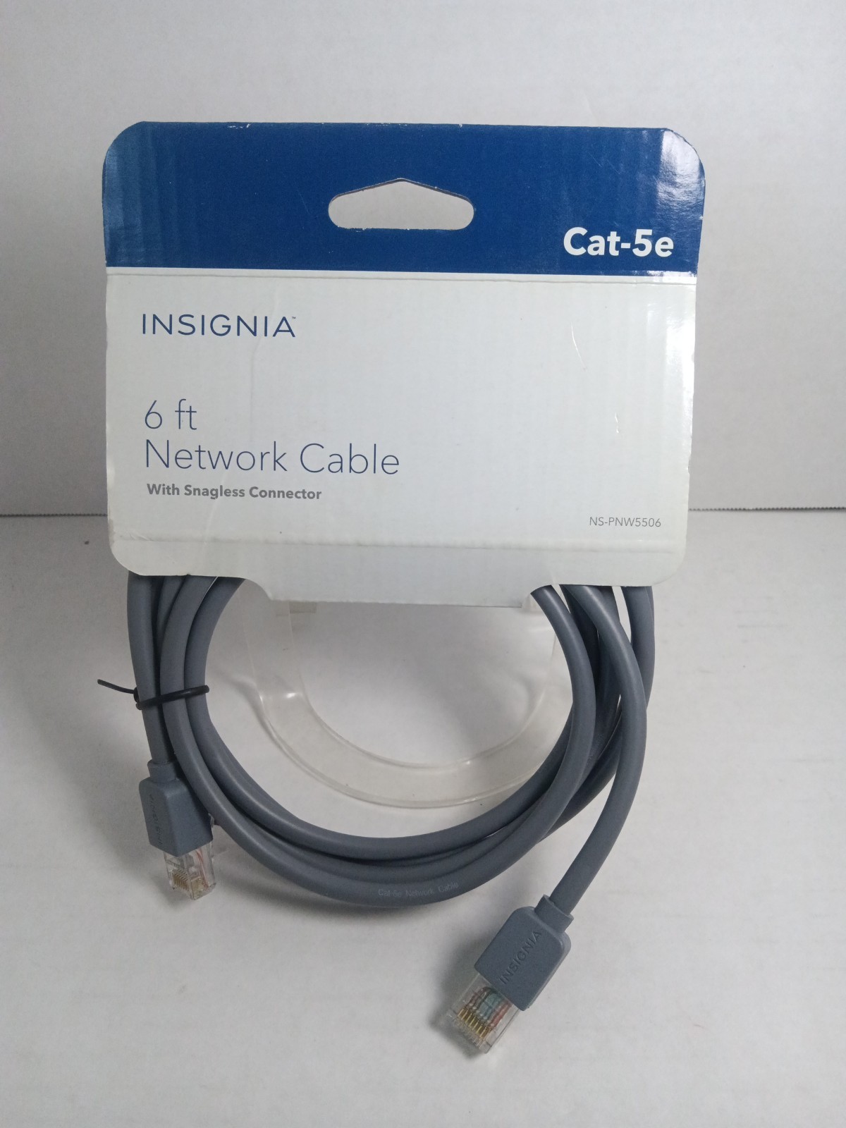 6 ft Grey Network Cable with Snagless Connector