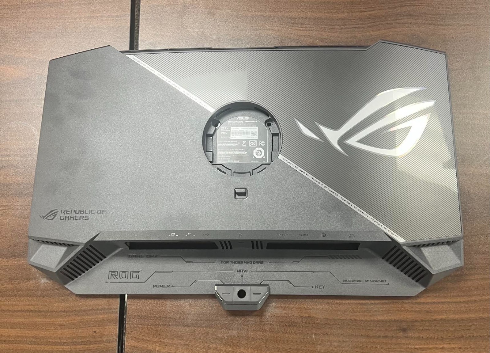 ASUS ROG Strix XG27UCDMS Rear Back Cover Housing OEM