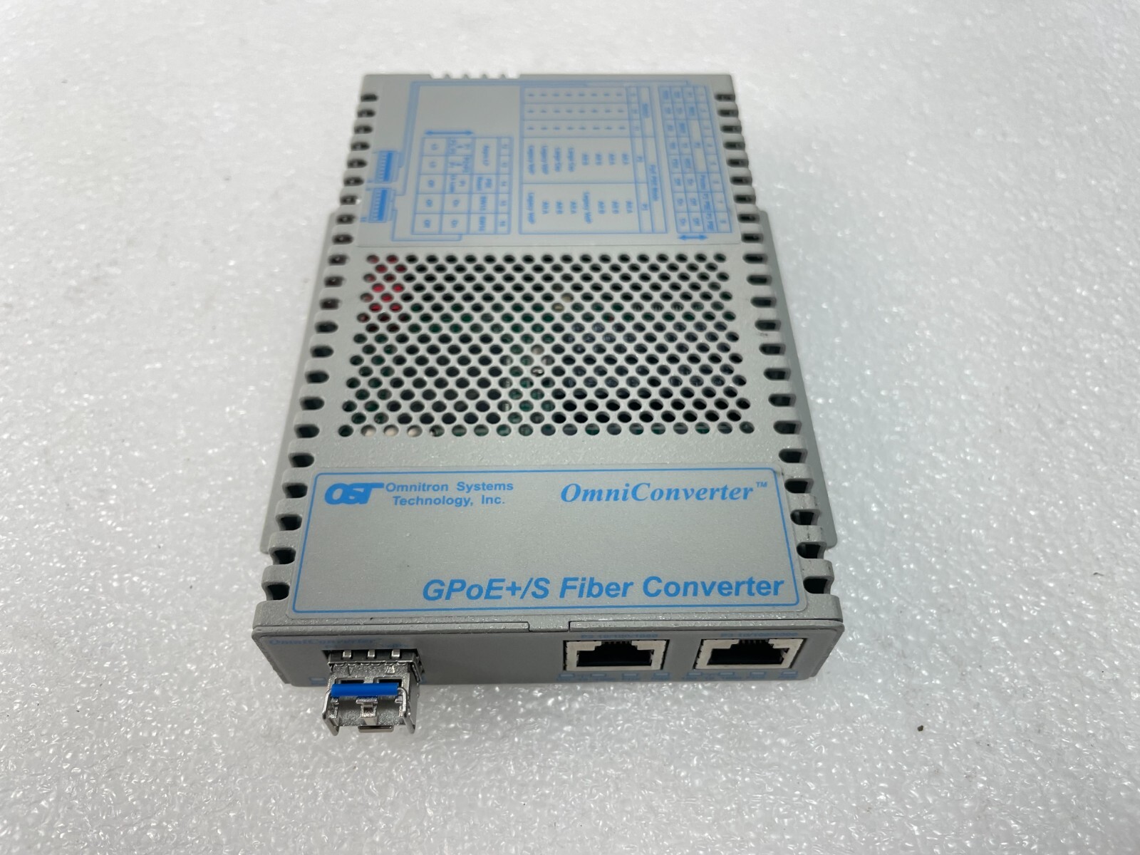 Omnitron Systems  OmniConverter GPoE+/S  Fiber Converter NICE DEAL 