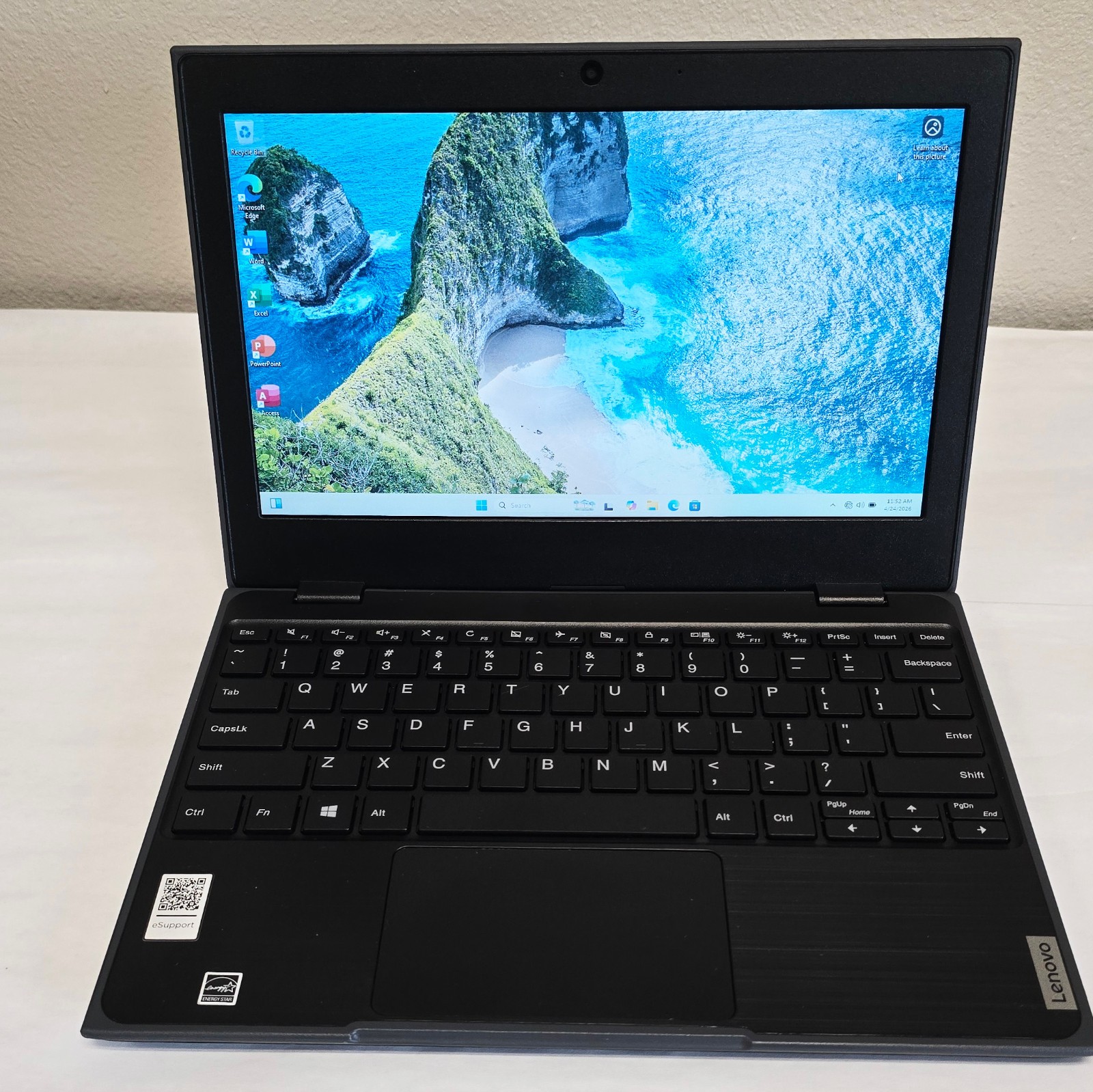 Lenovo 100e 2nd Gen 11.6" AMD 3015e 1.20GHz 4GB RAM 64GB eMMC Win11Pro Office24