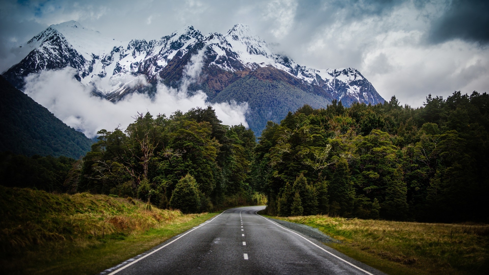 Landscape r nature mountains road new Custom Gaming Mat Desk