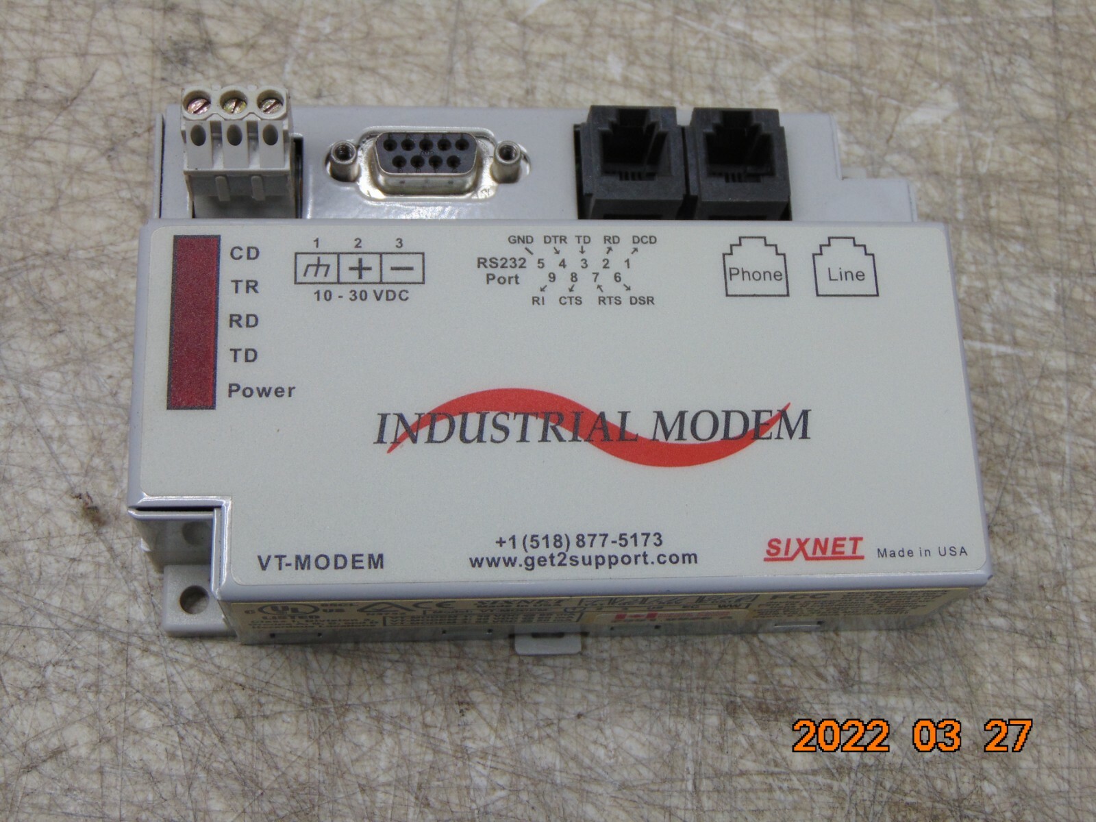 SIXNET VT-MODEM INDUSTRIAL MODEM - 