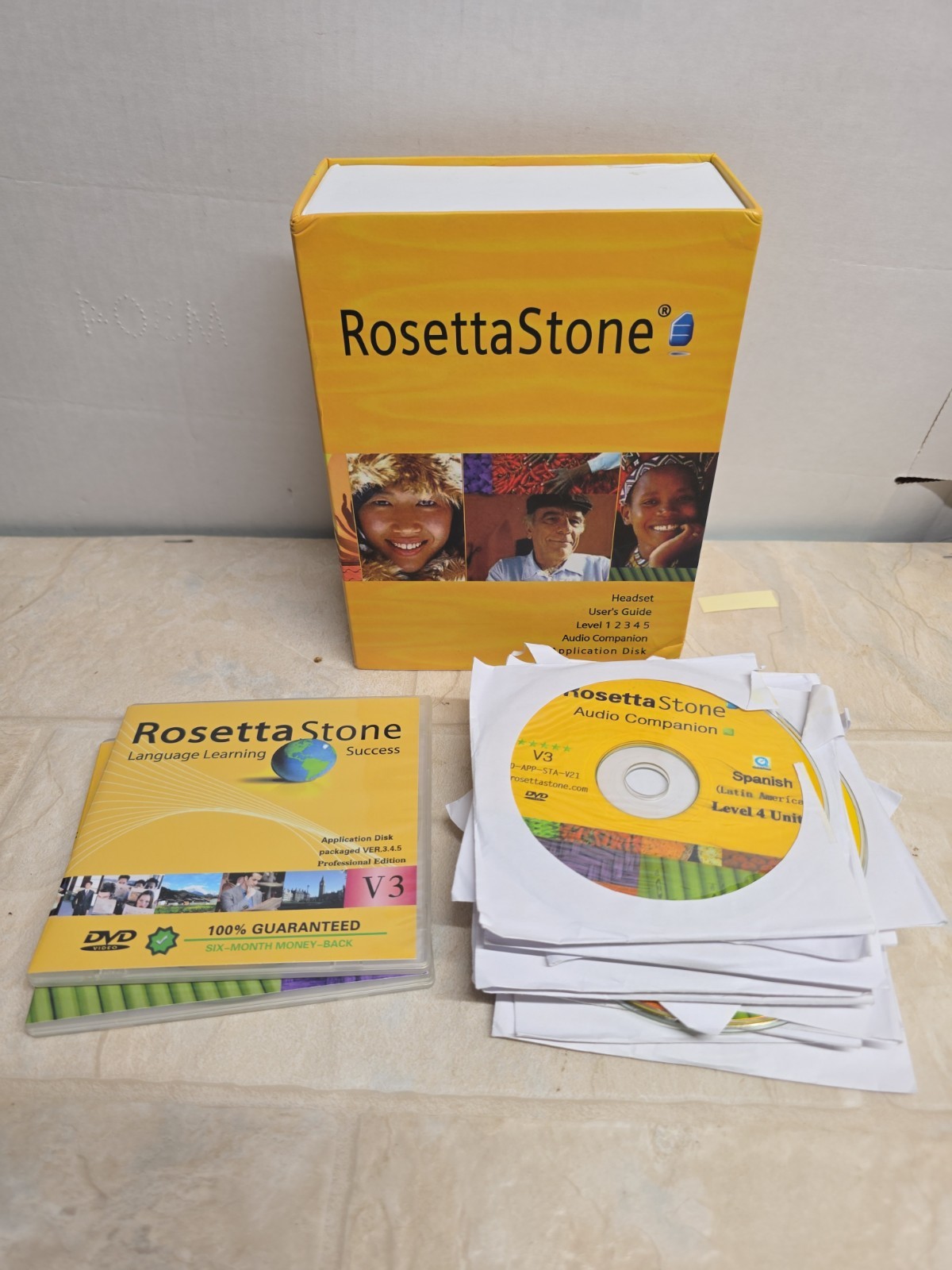 Rosetta Stone Version 3 Spanish Latin America Level 1-5, No Headphones 25 Disc 