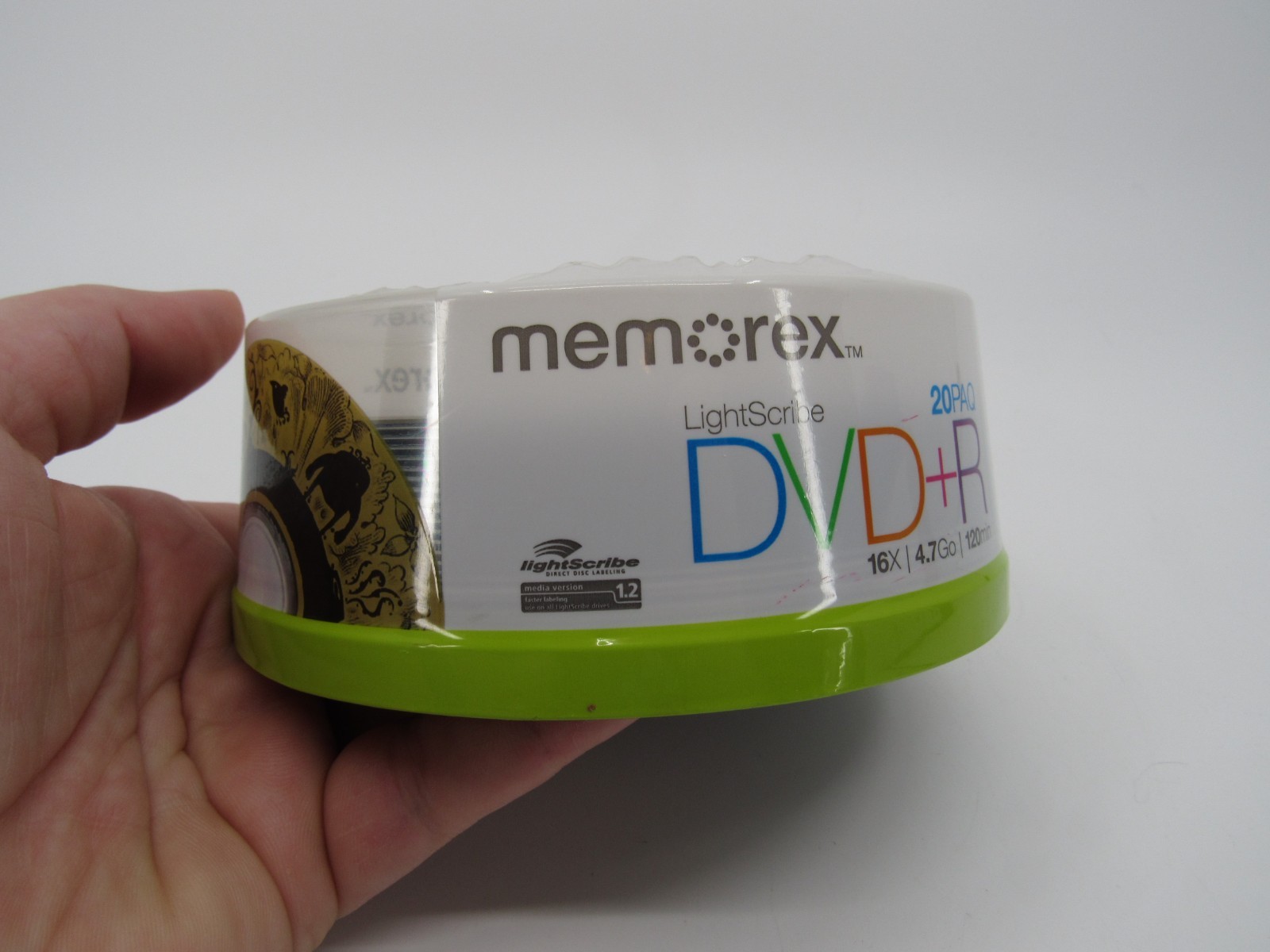 Memorex DVD+R Discs 20 Pk Lightscribe 16x 4.7GB 120min, New Factory Sealed