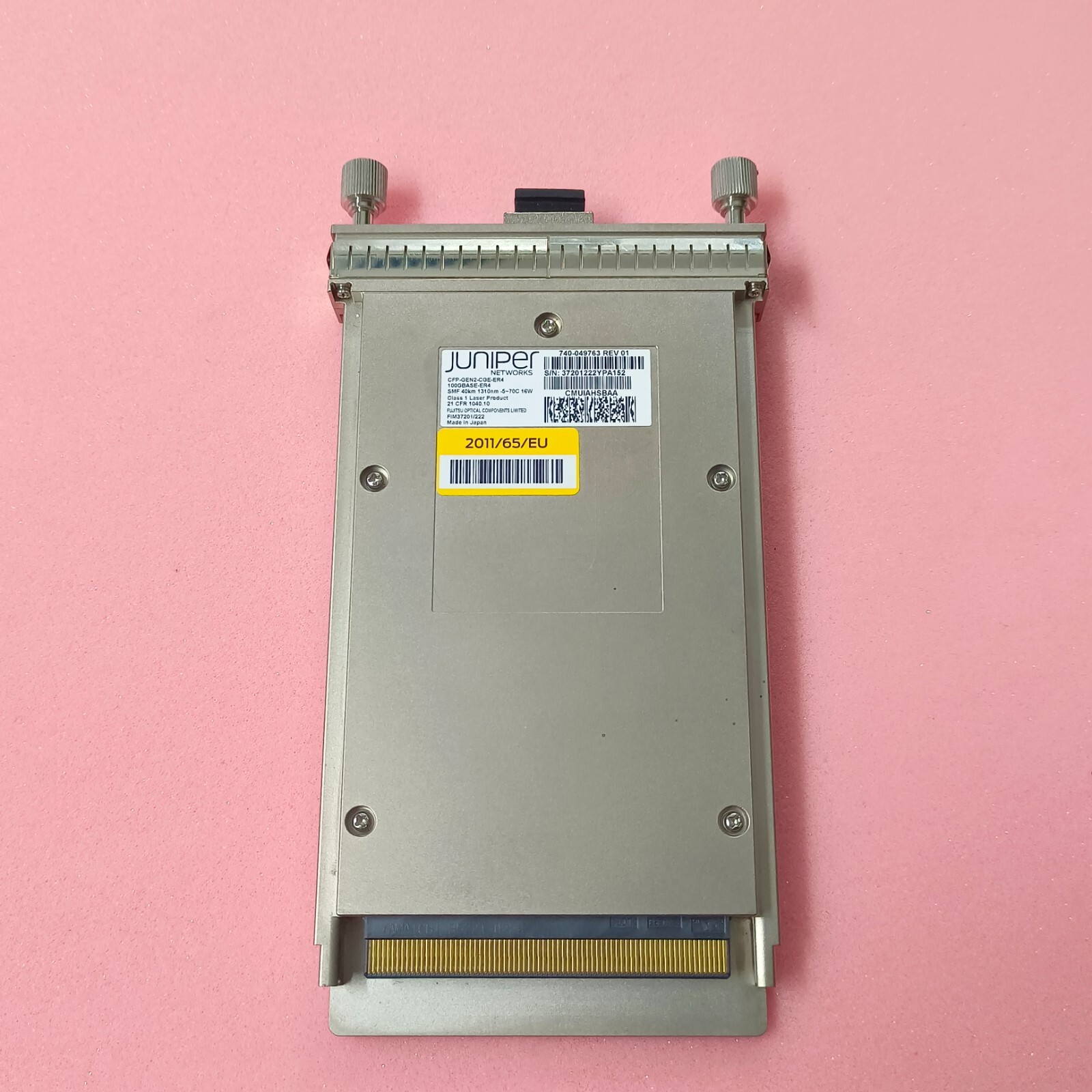 Juniper Networks 100G 40km CFP-GEN2-CGE-ER4 SMF 1310nm CMUIAHSBAA 740-049763