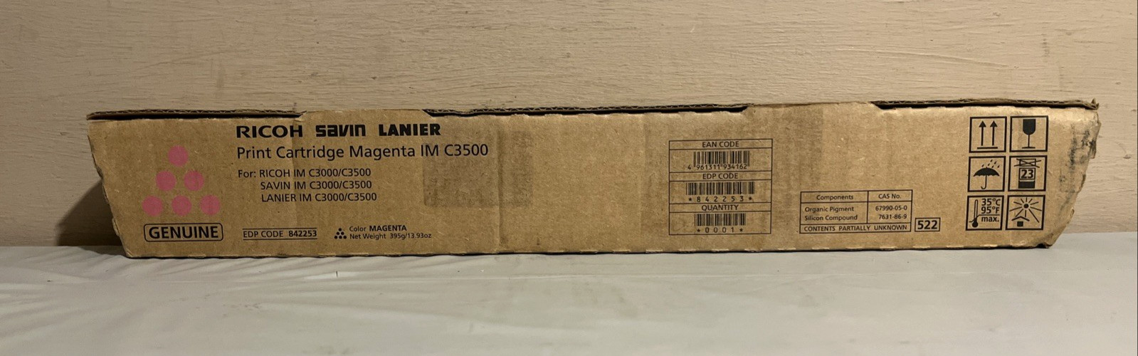 Genuine Ricoh Toner Cartridge IM C3000 C3500 Magenta 842253