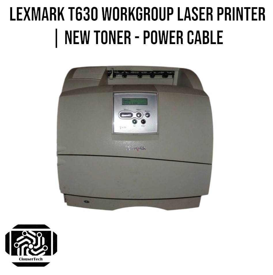 Lexmark T630 Workgroup Laser Printer | USB & Parallel | Fast Monochrome