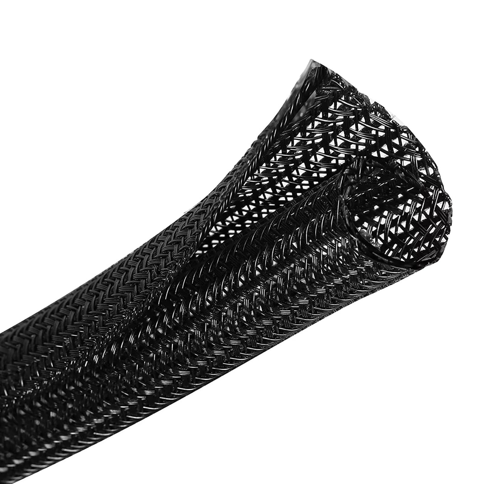 10ft 1/2 inch Cord Protector Wire Loom Tubing Cable Sleeve Split Sleeving for