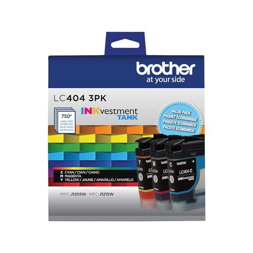 Brother LC4043PKS Standard Yield Cyan, Magenta and Yellow Ink (Pack of 3)