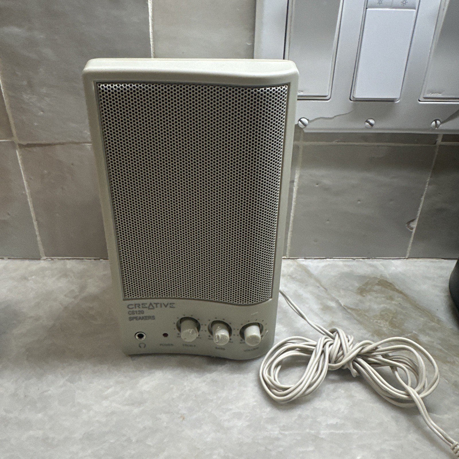 Creative SBS20 Speakers Cambridge SoundWorks Vintage Retro PC Beige Tested