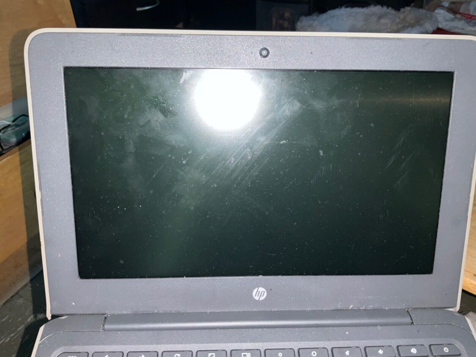 hp laptop, in good condition grey
