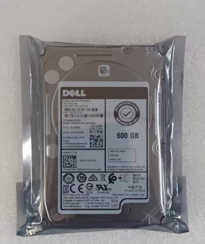 DELL 600GB 10K 2.5" SAS 12G HARD DRIVE 14G R740 R640 R750 R650 XXTRP 0XXTRP
