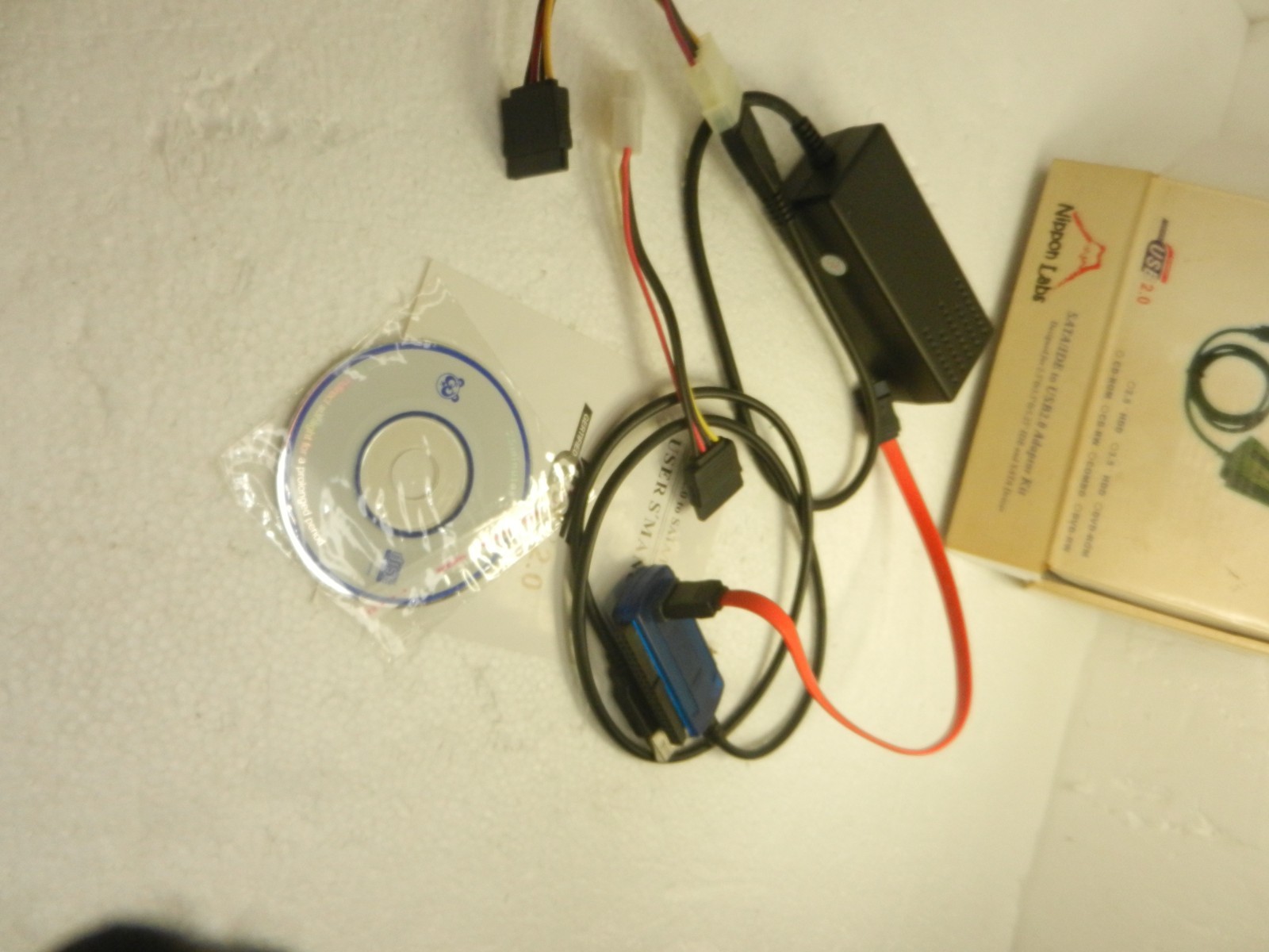 SATA/IDE to USB 2.0 Adapter for 2.5" 3.5" Hard Drives with External Power Supply