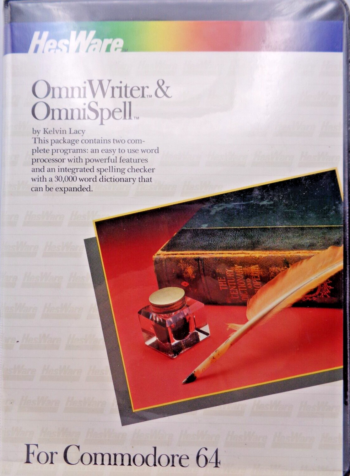 COMMODORE 64/128 -- OMNIWRITER & OMNISPELL (HESWARE - DISK)