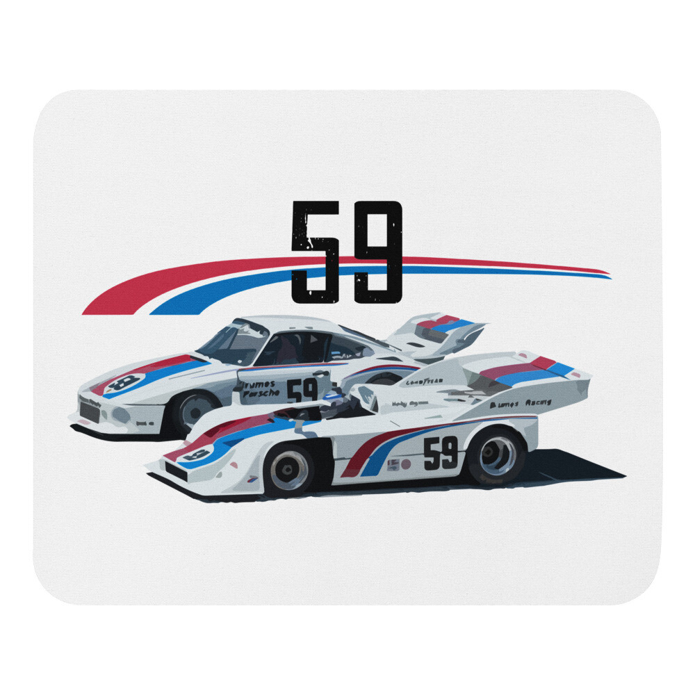 IMSA Vintage Racing #59 Racecars Motorsports Icon Mouse pad