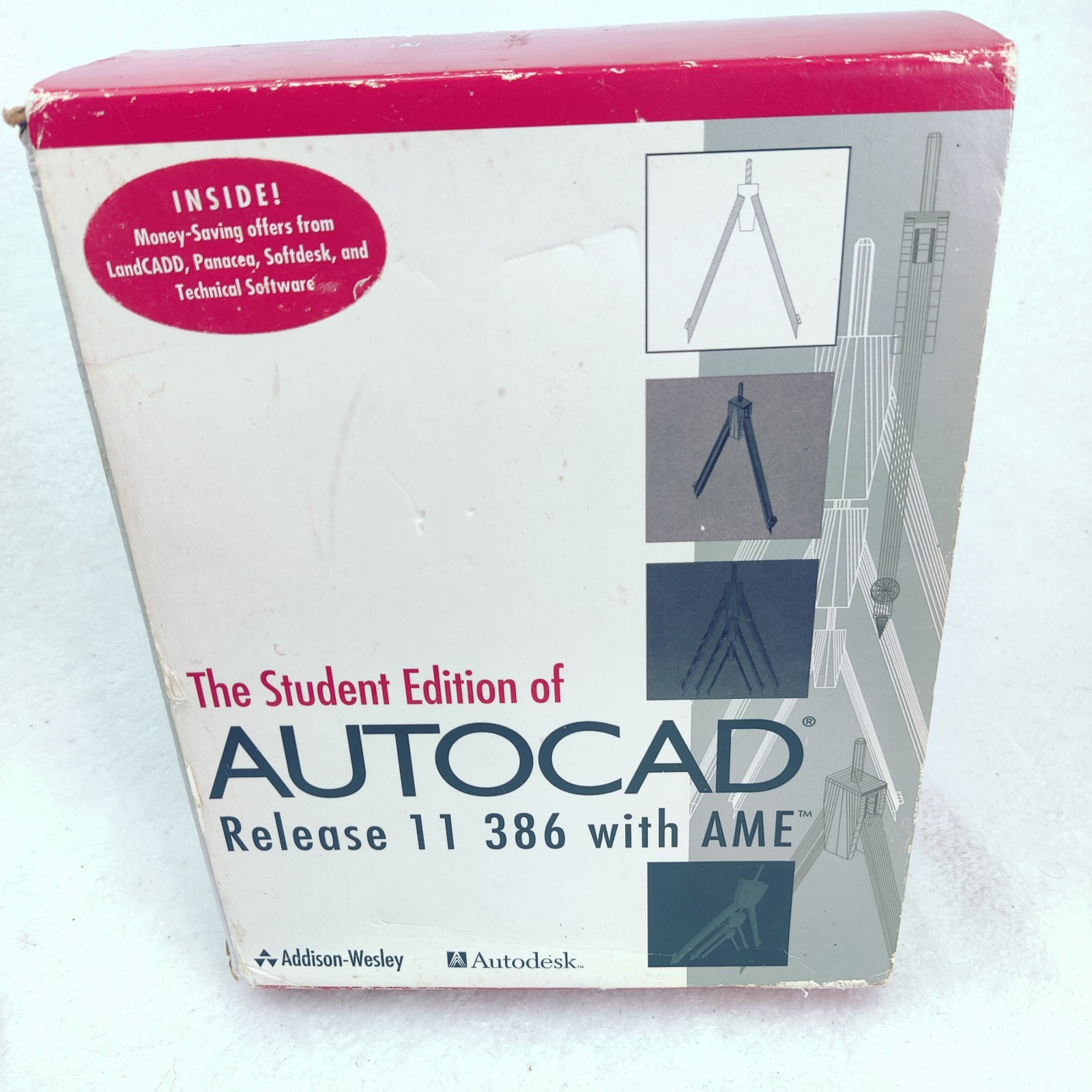 AUTOCAD 386 With AME RELEASE 11 Student Edition 3.5" diskettes Vintage Software