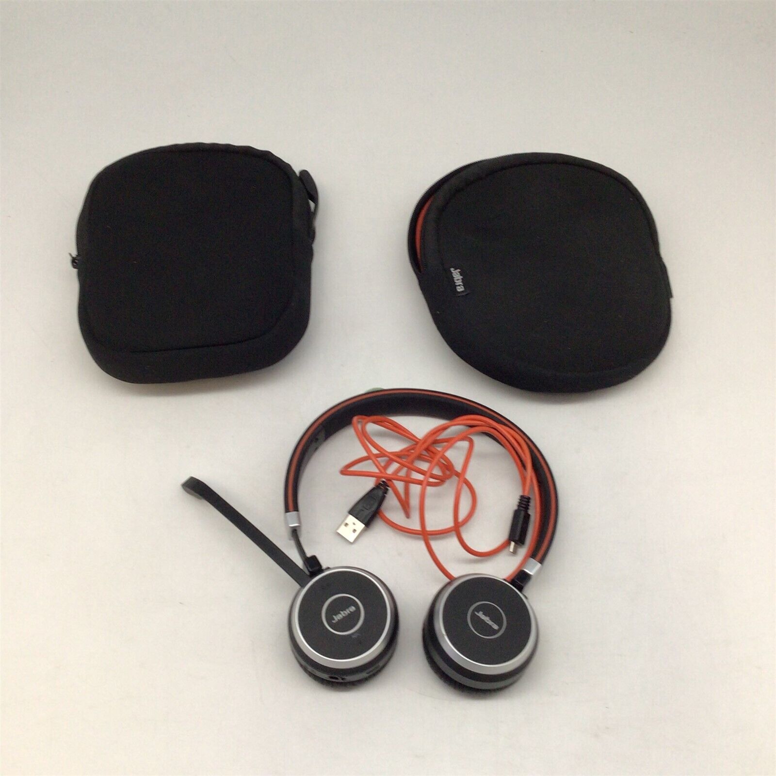 Lot of Two Jabra Evolve 65 Stereo Wireless Headsets 6599-823-309
