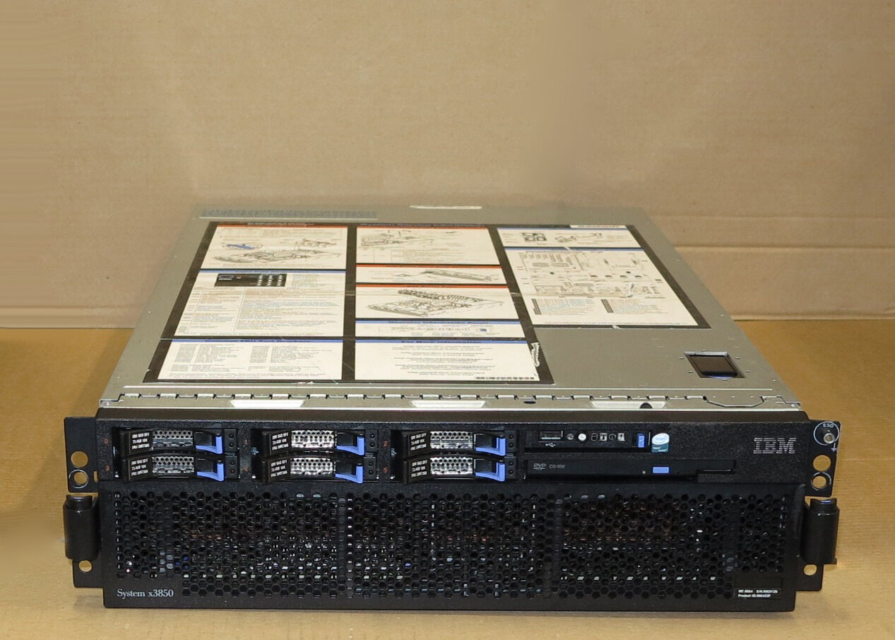 IBM x3850 Server 4x DUAL- Core XEON 3.16GHz, 8Gb RAM, DVD Combo, 6x 73.4Gb SAS 