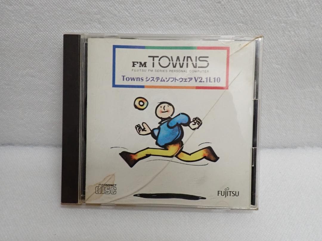 FM TOWNS System Software V2.1L10 J21-A Disk Untested
