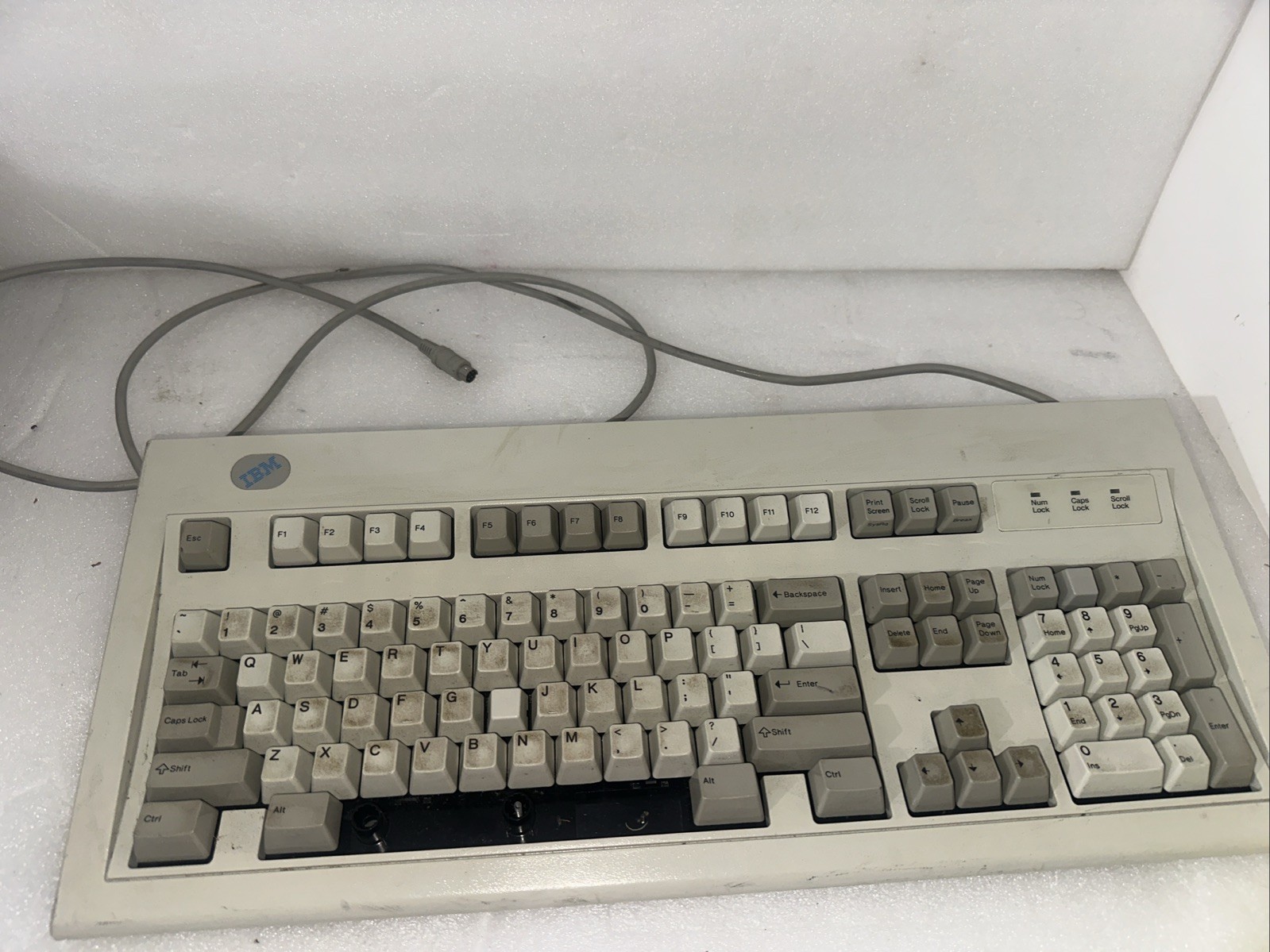 1995 IBM Model M Clicky Mechanical Keyboard 92G7453 Lexmark Missing KEY UNTESTED