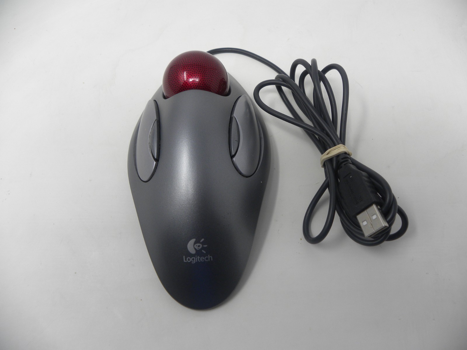 Logitech T-BC21 Trackman Trackball USB Mouse Marble Ball 810-000767  - Tested