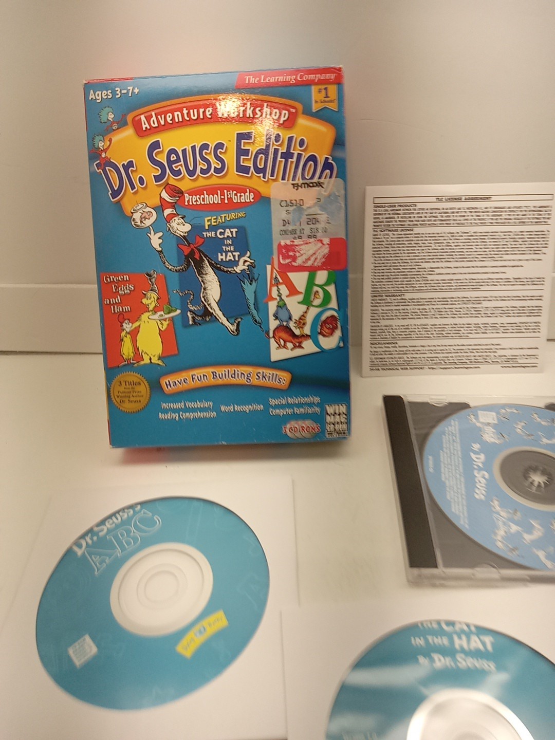Learning Company - Adventure Workshop - Dr Seuss  (PC CD Rom, 3 Disc, 1998)