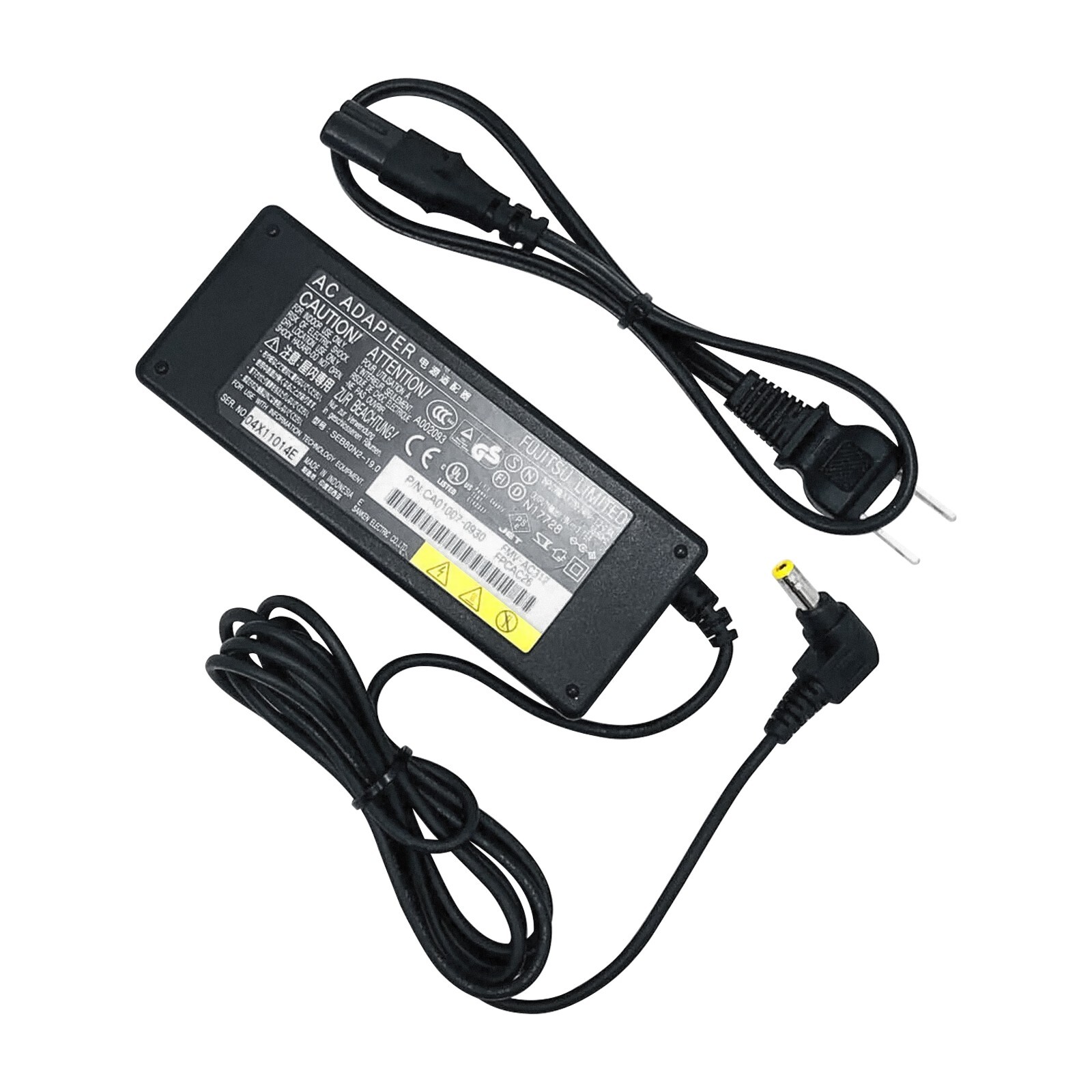 Genuine Fujitsu 60W AC Power Adapter for Fujitsu Siemens LifeBook Series