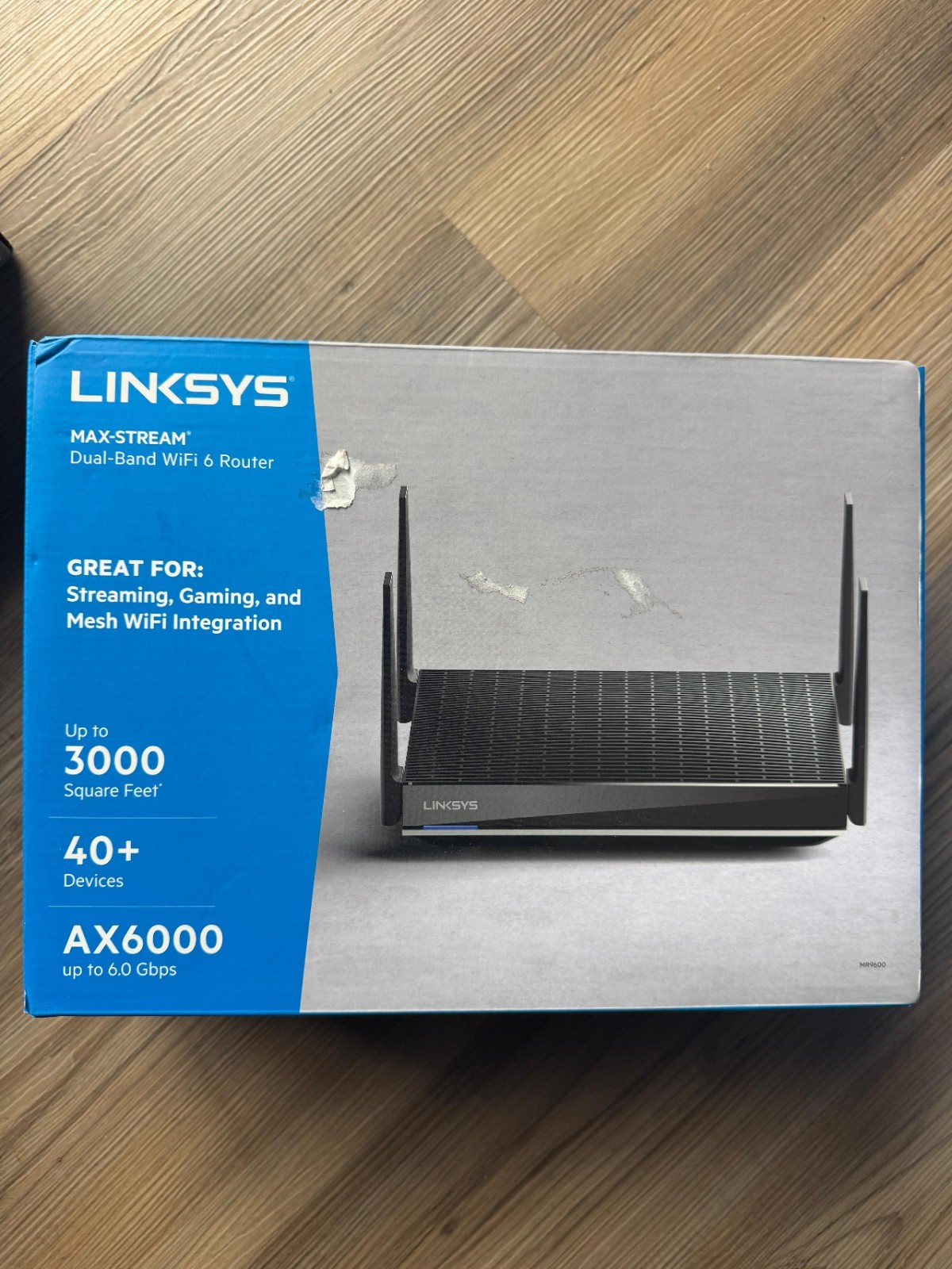 LINKSYS MR9600 Max-Stream AX6000 Dual-Band WiFi 6 Router